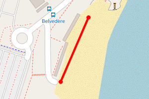 Map showing Bridlington Opposite South Cliff Car Park