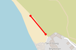 Map showing Rhosneigr - The Red House Caravan park