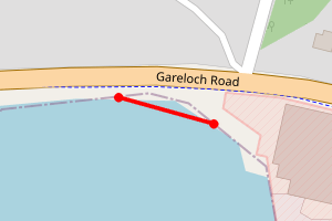 Map showing Rhu Marina