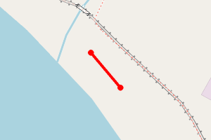 Map showing Fretherne East