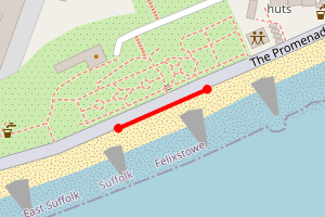 Map showing Felixstowe Chilli and Chives