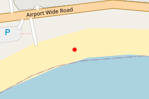 Map showing West Voe Beach, Sumburgh