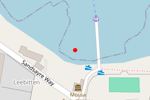 Map showing Sandsayer Pier, Sandwick