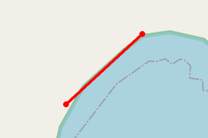 Map showing Mid Yell North A Voe