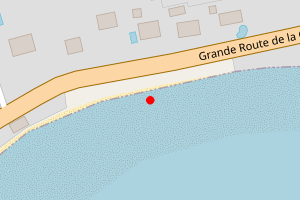 Map showing Le Hocq