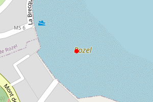 Map showing Rozel