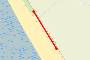 Map showing Silecroft Beach