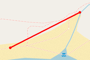 Map showing Carradale Bay - East