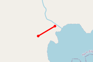 Map showing Swordale shore accessible from boat only