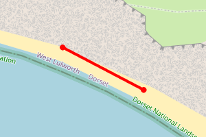 Map showing St Oswald's Bay