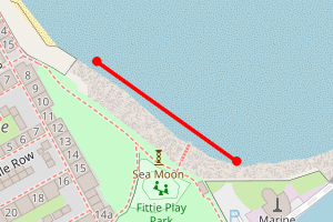 Map showing Fittie
