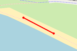 Map showing Stevenston Beach Sandylands Holiday Park