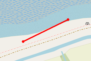 Map showing Bradwell Power Station Beach East2