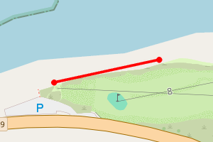 Map showing Scallastle Bay