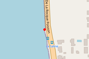 Map showing Rocquaine Bay