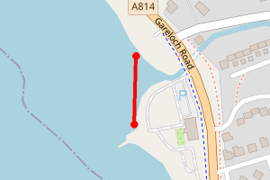 Map showing Kidston Park - Helensburgh