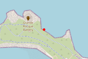 Map showing Les Malades