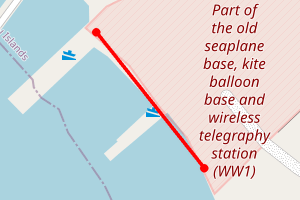 Map showing Houton Pier