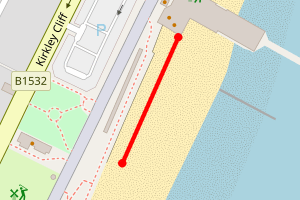 Map showing St Mary's next to Claremont Pier
