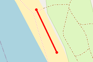 Map showing Point Sands - Rhunahaorine