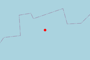 Map showing Cowrie Bay