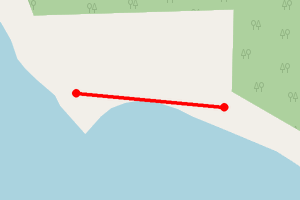 Map showing Achnaha Beach