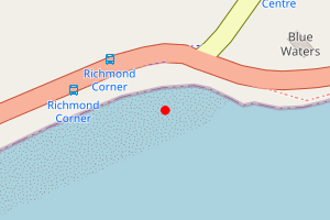 Map showing Richmond Corner (Belgrave Bay)