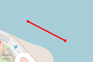 Map showing Saltburn 1 (Beck to the Pennant)