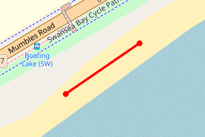 Map showing Swansea Bay- Singleton Campus