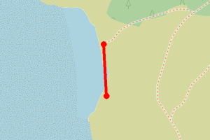 Map showing Cramond Island