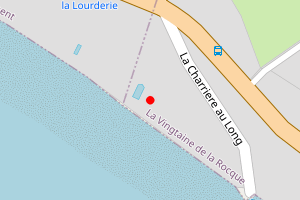 Map showing Robins Bay