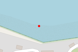 Map showing Bonne Nuit Bay