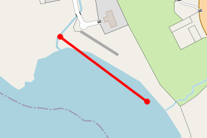Map showing Loch Rodel - below The Schoolhouse, Rodel