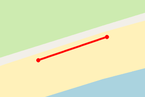 Map showing Crossapol - Mid Section - Tiree