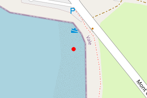 Map showing Ladies Bay/Chouet