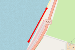 Map showing Cockleshore, Stranraer