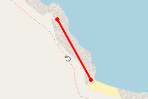 Map showing Dulas-Lligwy mid point