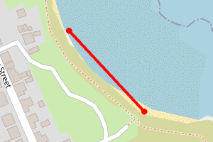 Map showing Findochty Beach