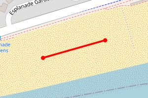 Map showing Eastney Beach - Esplanade Gardens