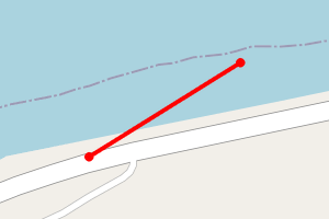 Map showing Lochranza - The Sailor's Grave