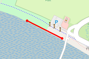 Map showing Weston Hard Woolston