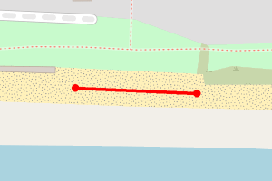 Map showing Rustington - West Sea Avenue