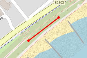 Map showing Beaches 8, 9 and 10