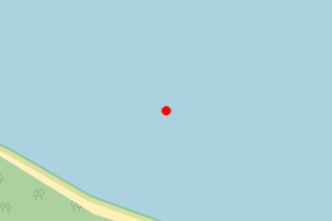 Map showing Woodside Beach