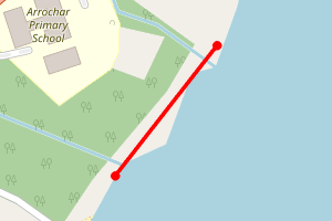 Map showing Tarbet