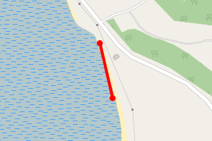 Map showing Prudy Beach - Kishorn