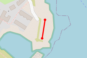 Map showing SIF - SE Shingle beach (Easdale)