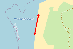 Map showing SIF - Digger Beach (Tiree)