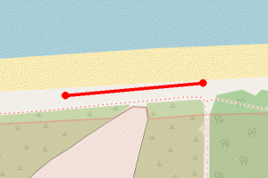 Map showing Findhorn Beach Kinloss Barracks 2