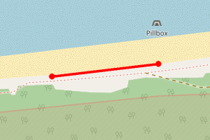 Map showing Findhorn Beach Kinloss Barracks 5